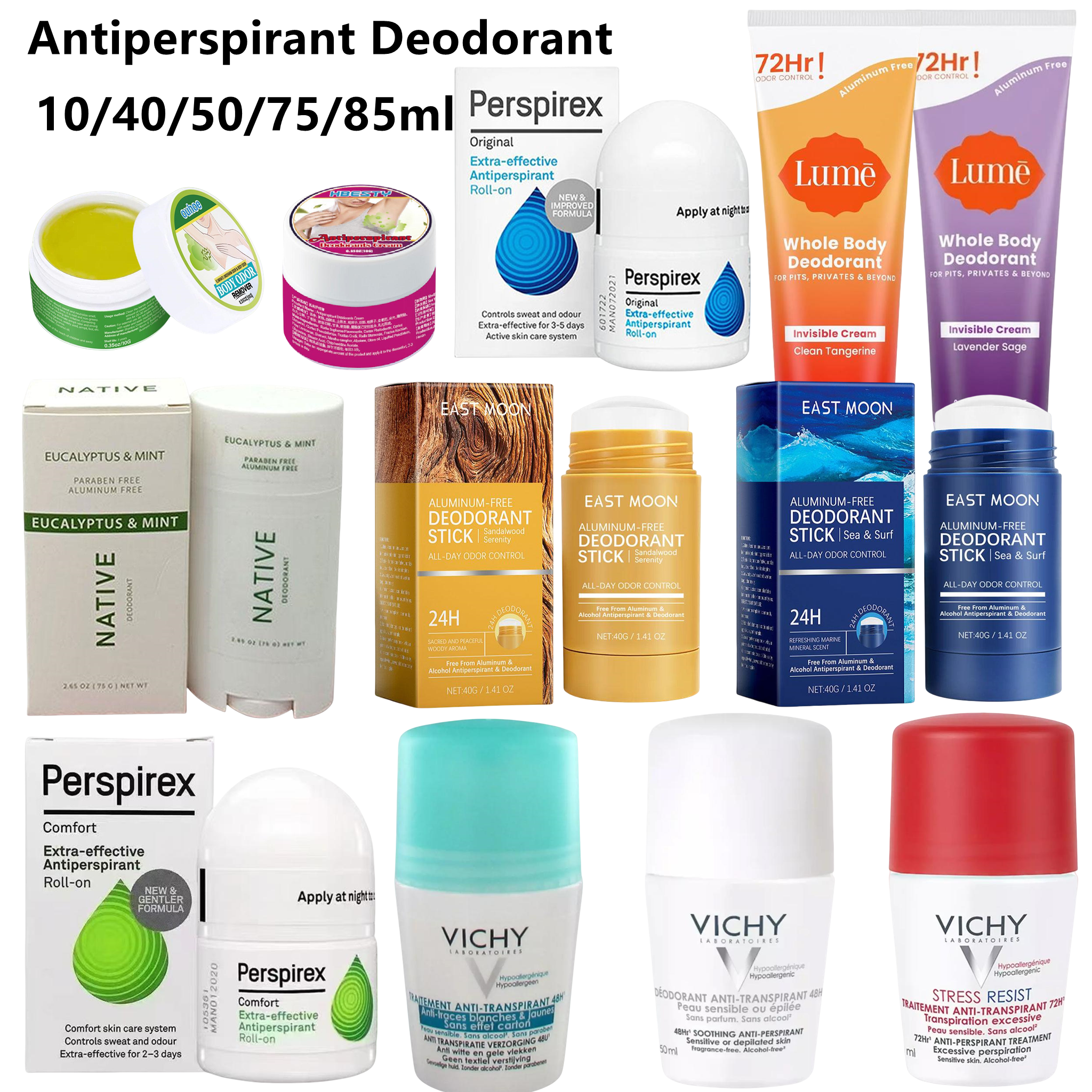 2025 ระงับกลิ่นกายติดทนนาน Natural Care สําหรับเหงื่อใต้วงแขนและกําจัดกลิ่นฤดูร้อน Freshness ของขวัญสําหรับสตรีและผู้ชาย