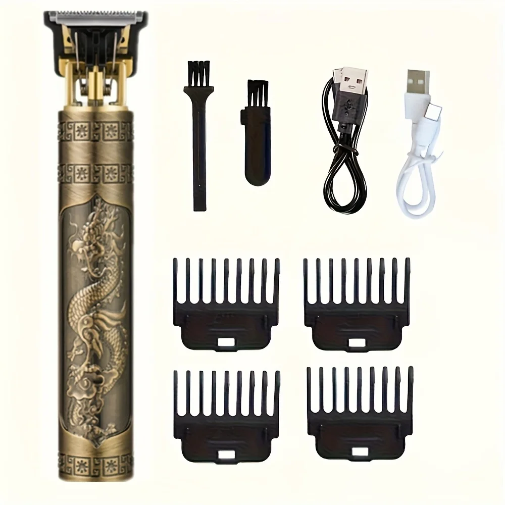 T9 Tondeuse Baard Scheren Lichaam Tondeuse Tondeuse Elektrische Machine Mannen Kapsel Machine 0mm Kapper ScheerapparaatDragon Gesneden