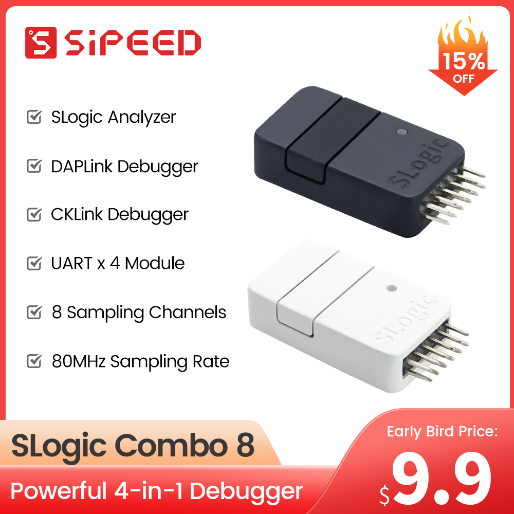 Sipeed SLogic Combo 8 Analizador lógico Herramienta de depuración DAPLink CKLink