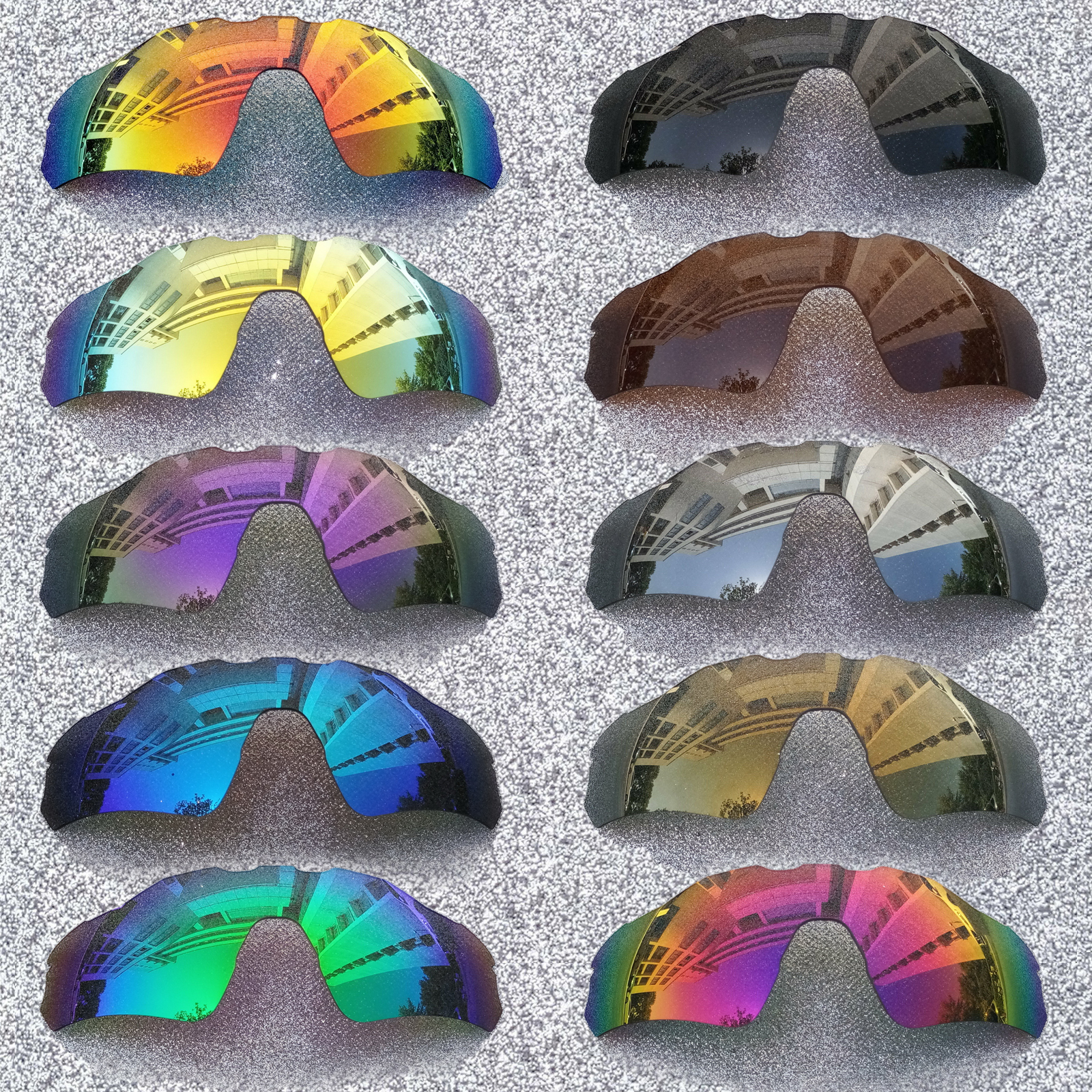Lenti di ricambio polarizzate HDTAC per occhiali da sole Oakley Radar EV Path OO9208 Opzioni multicolori