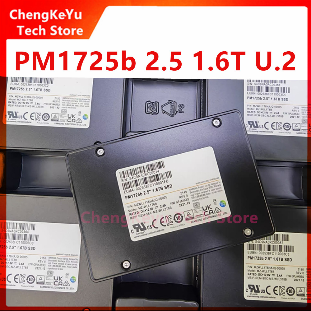 Nuevo y original para Samsung PM1725B 1,6 T 3DWPD PCIE U.2 NVME servidor de unidad de estado sólido de grado empresarial SSD de 2,5 pulgadas PM1725b