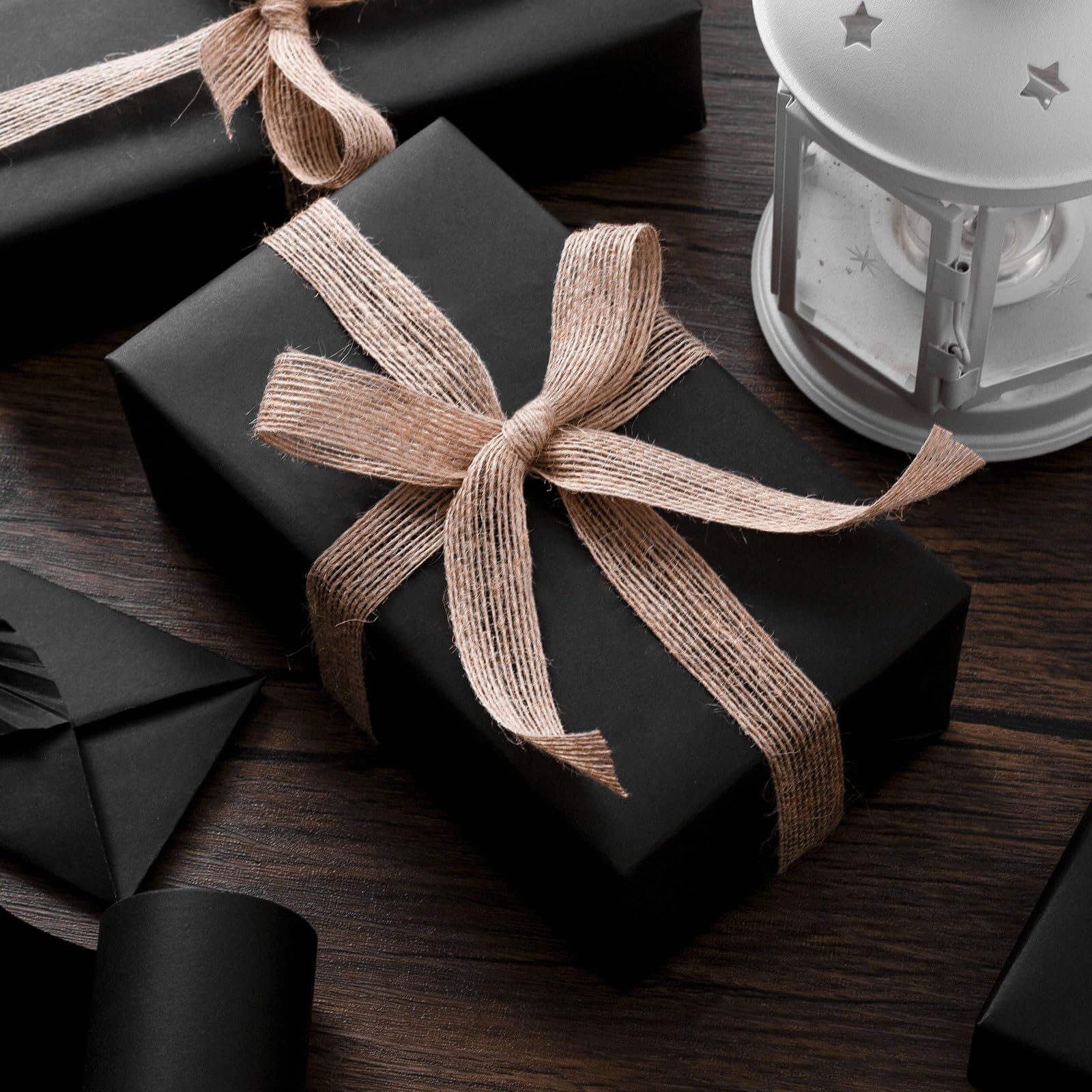 Schwarze Kraft papierrolle für Geschenk verpackung bewegliche Verpackung schwarze Papierrolle zum Malen von DIY Blumen und Geschenken Umwelt papier