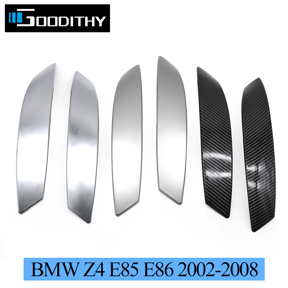 Couvercle de poignée de porte intérieure en fibre de carbone, garniture de remplacement, BMW Z4, E85, E86, 2002-2008, LHD, RHD Stores, Conducteur droit