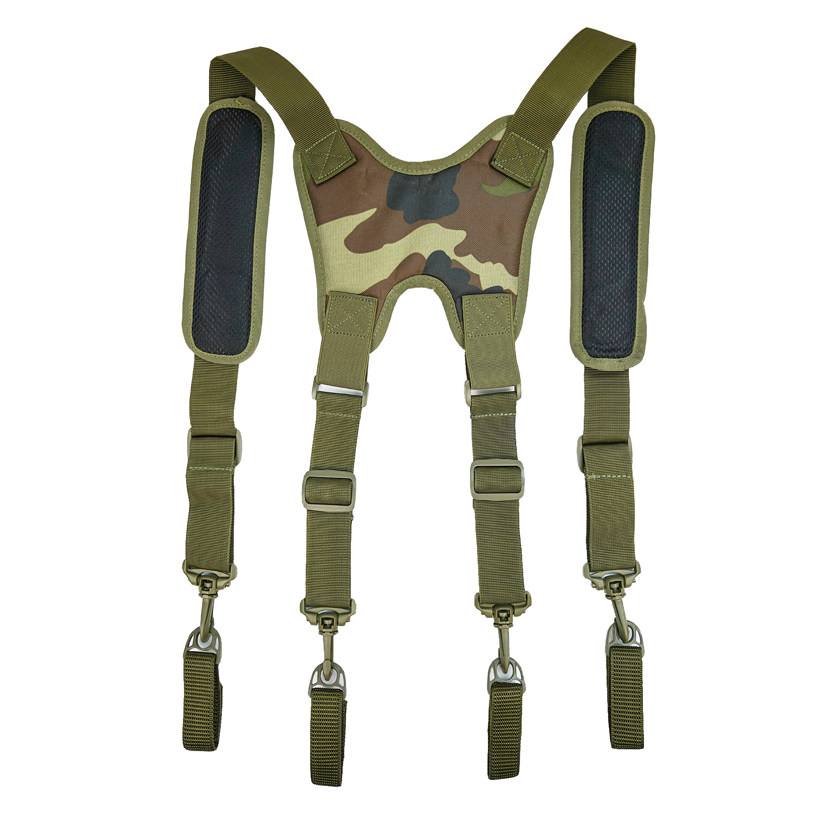 Tactical Tool Belt Suspenders 1.5 inch Black police Outdoor combat harness