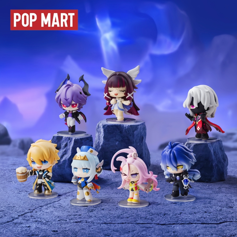 Горячая распродажа: Оригинальная коллекционная фигурка Popmart Genshin Impact Happy New Year Q Series, сделанная вручную, в закрытой коробке-сюрпризе, для декора и подарков