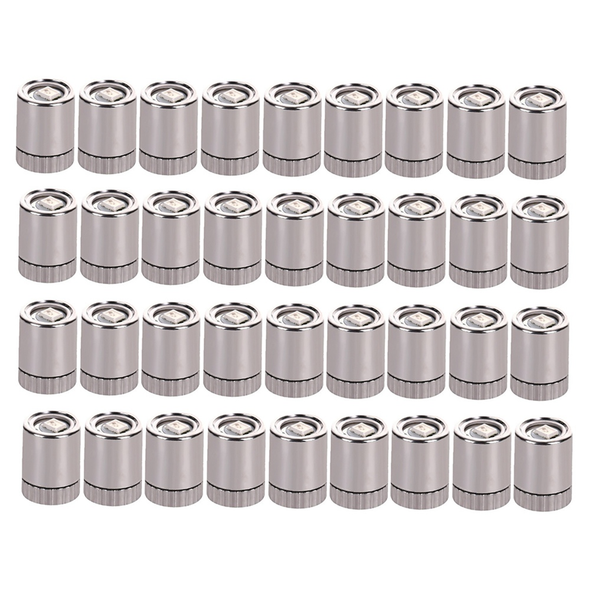 Luzes LED em miniatura para Dollhouse, artesanato, mini luzes spot, a pilhas, branco quente, 36pcs