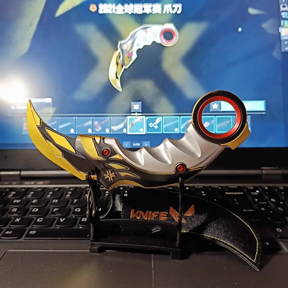 Valorant arme Champions Karambit couteau à griffes jeu périphérique 16 cm épée en métal modèle d'arme accessoires ornements cadeaux jouets