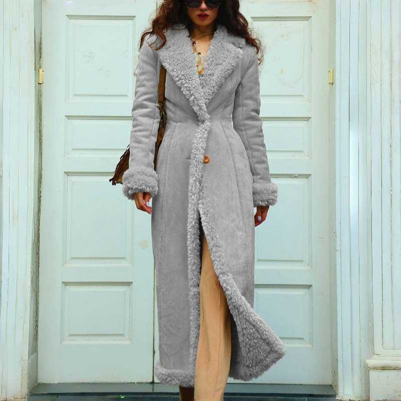 Nuevo abrigo de algodón para mujer de invierno, abrigo grueso de mezcla de lana cálida, ropa de mujer alargada resistente al frío
