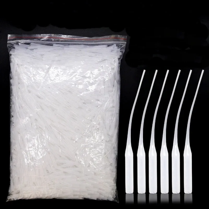 50/100/200 pces cola micro-pontas de garrafa de cola de plástico dicas extensor de cola aplicador de precisão tubo de queda bocal para laboratório de artesanato