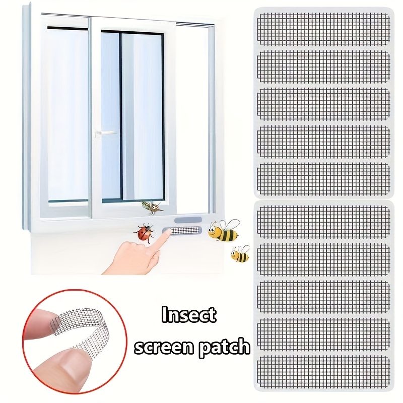 5/10/20 Stück Fenstergitter-Reparatur-Aufkleber, Insektenschutznetz, Moskitonetz-Patch zur Reparatur von Löchern im Fenstergitter