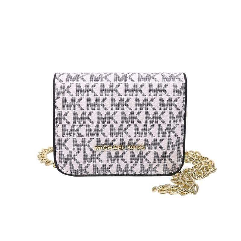 MICHAEL KORS/Michael Kors Sac à bandoulière pour femme, sac à bandoulière avec chaîne, tout neuf, sac carré de petite taille de haute qualité