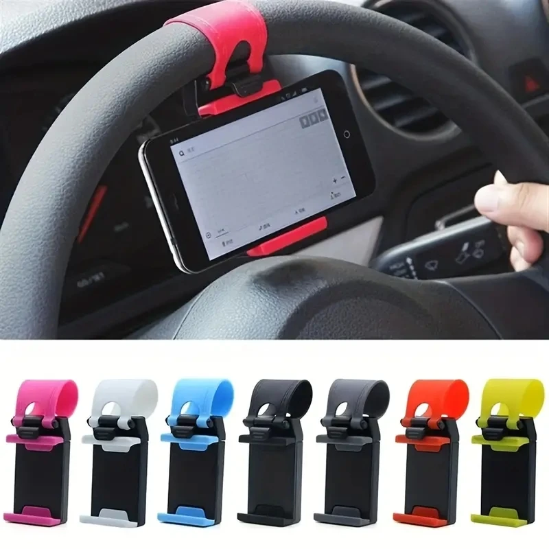 Nieuwe Universele Auto Telefoon Beugel Auto Stuurwiel Auto Navigatie Rack Telescopische Clip Mobiele Telefoons Auto Telefoon Houder