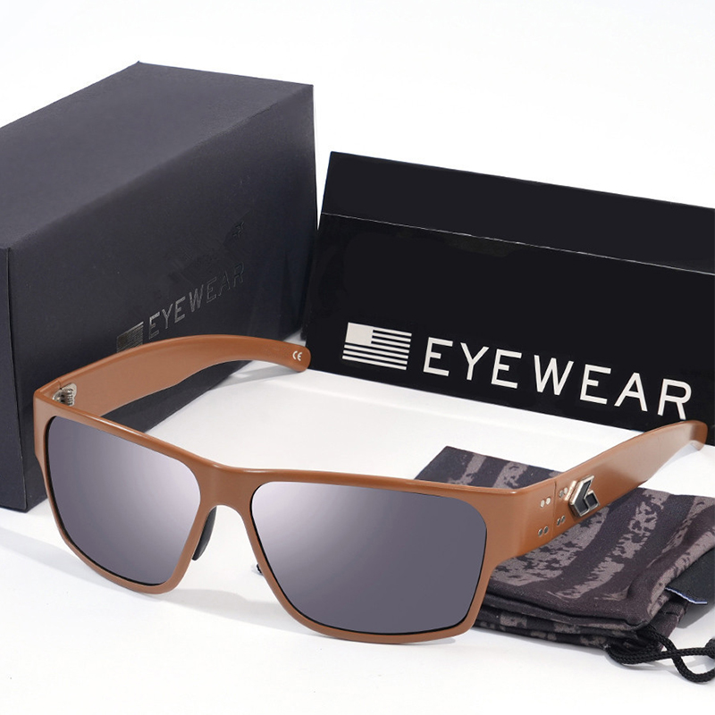 Classique aluminium magnésium lunettes de soleil polarisées hommes marque conduite pêche lunettes de soleil pour hommes concepteur carré DELTA lunettes