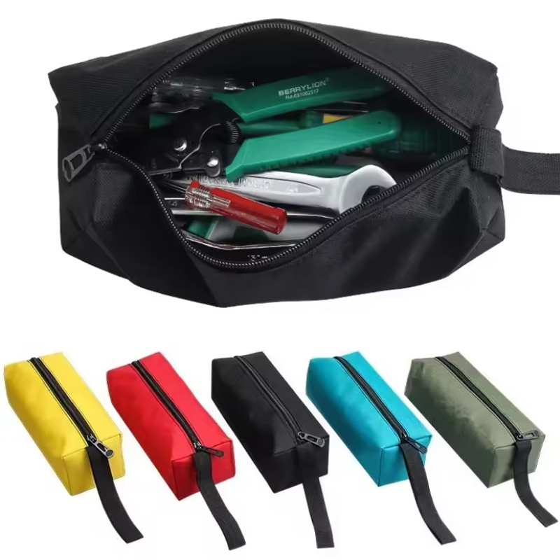 Bolsa de herramientas de mano, tornillos, taladro, piezas de Metal, bolsa de herramientas, estuche de instrumentos Oxford impermeable, organizador de herramientas, almacenamiento multiusos para el hogar