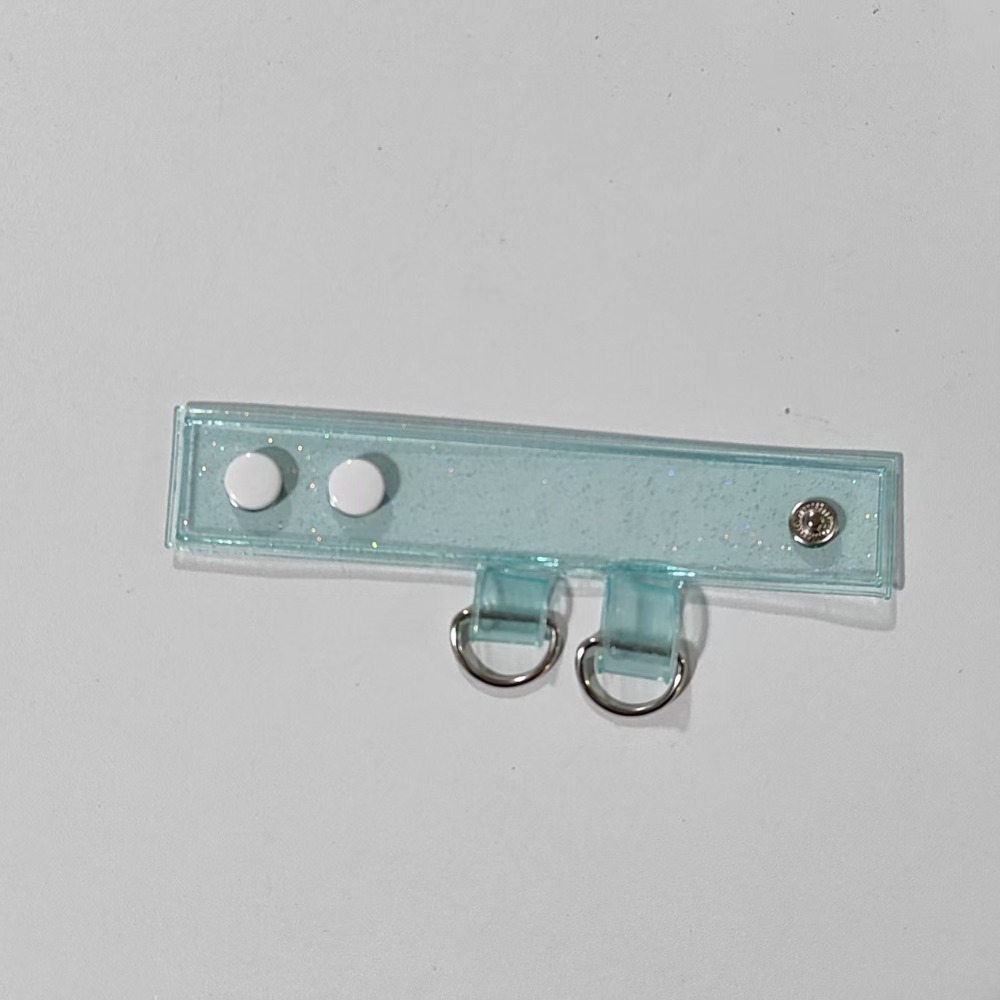 2 Pezzi Nuovi Ganci di Estensione per Cinghie Borsa in PVC, Fibbia Trasparente per Zaino, Clip a Scatto, Accessori per Bagagli