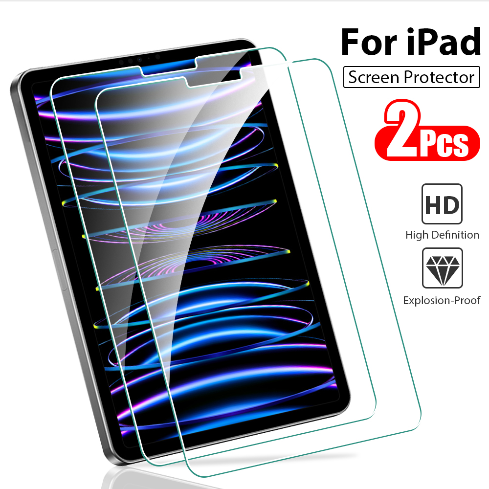 Vidrio templado para Ipad Pro 13 12,9 Air 11 5 4 3 2 1 M4 M2 2024 Protector de pantalla para 10 9 3. a generación Mini 7 6 10,2 película