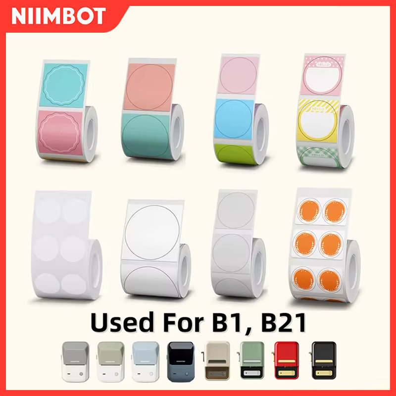 Niimbot B1 мультяшный узор для B21 B203 B3S умный портативный принтер этикеток термобумага для этикеток водонепроницаемые наклейки быстрая печать