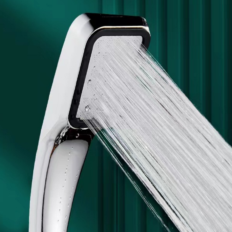 Handheld Square Shower Head 300 Hole Pressurized Dense Water Outlet with Strong Pressure Nozzle for Bathroom Accessories