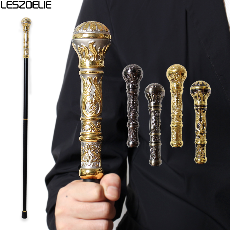 5 Colors 92cm Luxury Gold Walking Stick Man Fashion Walking Stick Lady Party Walking Canes Elegant Vintage Detachable Cane