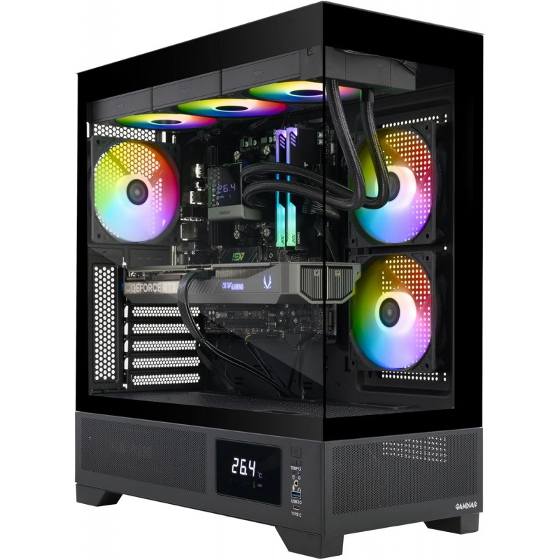 MEK AI-Enhanced Gaming PC Desktop Computer -  GeForce RTX 5070 12GB, Ryzen 5 7600X up to 5.3 GHz, 32GB RGB DDR5,