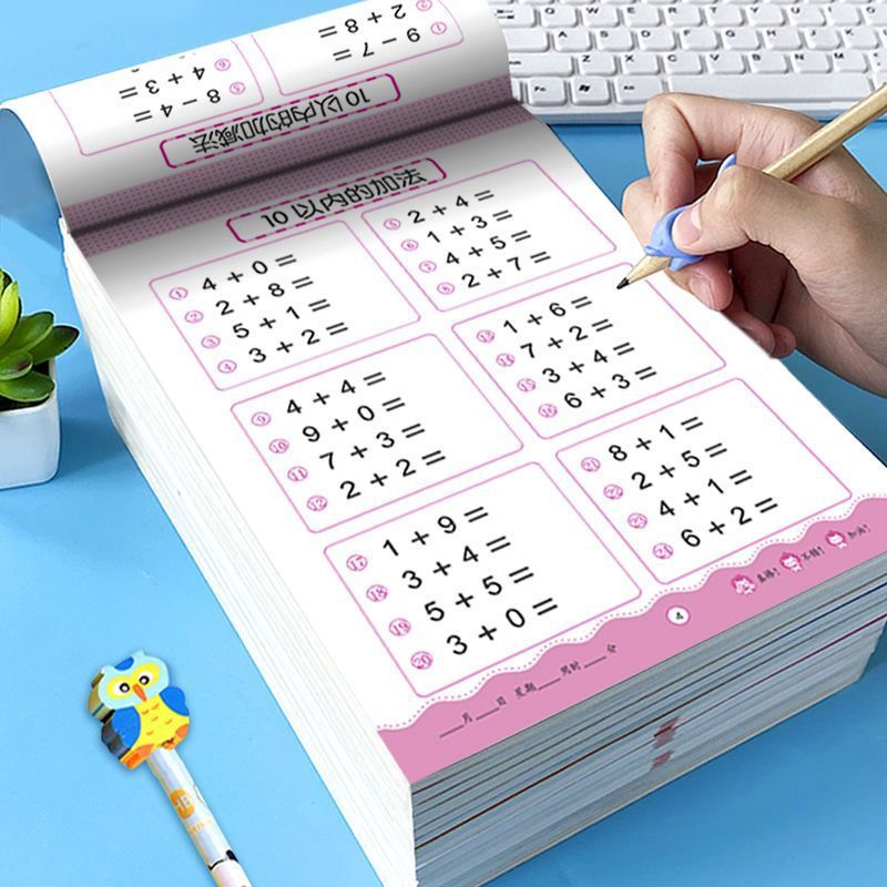 Mathe-Übungsbuch für Kinder, Mathe-Verbesserungswerkzeug: Addition und Subtraktion innerhalb von 100, ideales Mathe-Workbook, Geschenk zum Schulanfang, Weihnachtsgeschenk