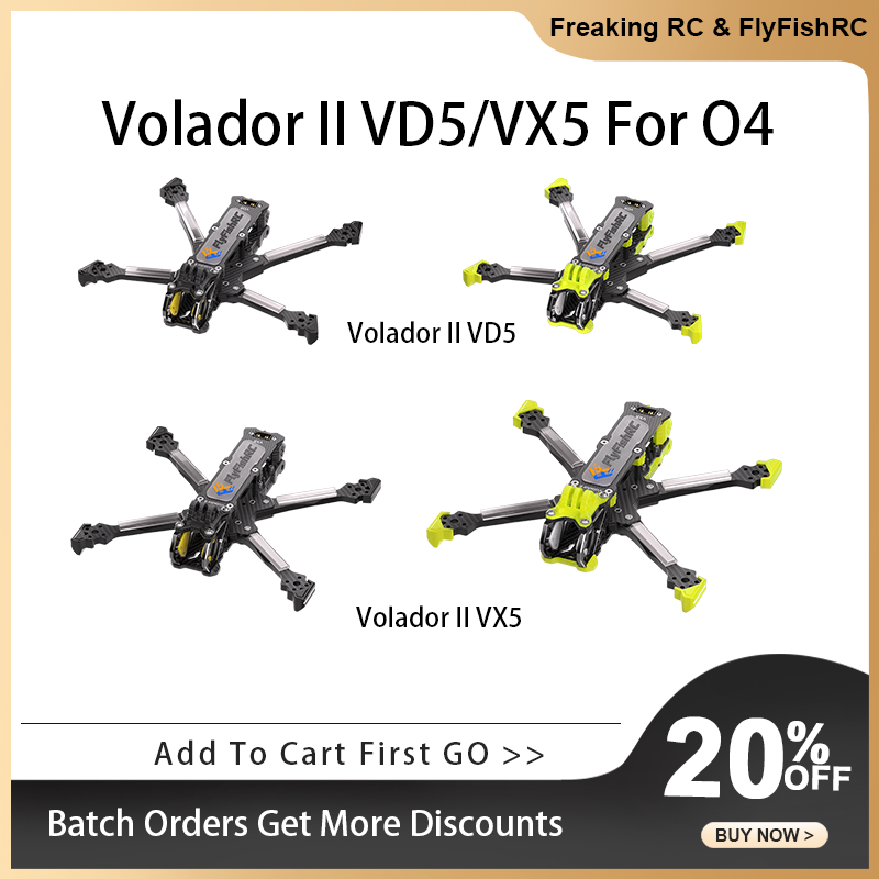 Kit telaio FlyFishRC Volador II VD5/VX5 O4 Deadcat FPV T700