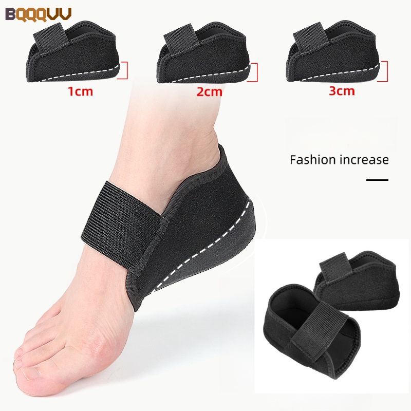 1 paio di calzini in Silicone per aumentare l'altezza invisibile cuscinetti per tallone in Gel supporto per arco ortopedico suole per cuscino del tallone soletta massaggio ai piedi