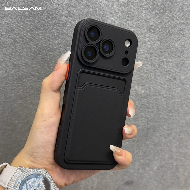 Luxury Soft Silicone Wallet Case For iPhone 17 Air 16E 15 14 Plus 13 12 Mini 11 Pro Max XR XS Shockproof Card Holder Slot Cover