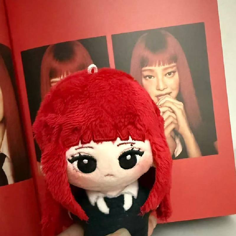 Брелок-кукла K-pop айдолов 10 см: Дженни, Винтер, Минджонг. Мультяшный кулон для рюкзака, подвеска, подарок на день рождения.