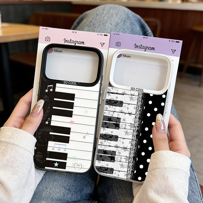 Custodia per telefono con tasti di pianoforte in stile coreano INS, simpatica, per Samsung Galaxy A37 A57 A17 A07 A16 A06 A35 A55 A25 A56 A54 A36 A34 A24 A26 5G