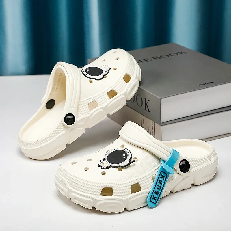 Kinder Mode Clogs Sommer Sandalen Jungen Eva Wasser Strand Schuhe Atmungsaktive Leichte 6-10 Jahre Kinder Sport Clogs für Jungen