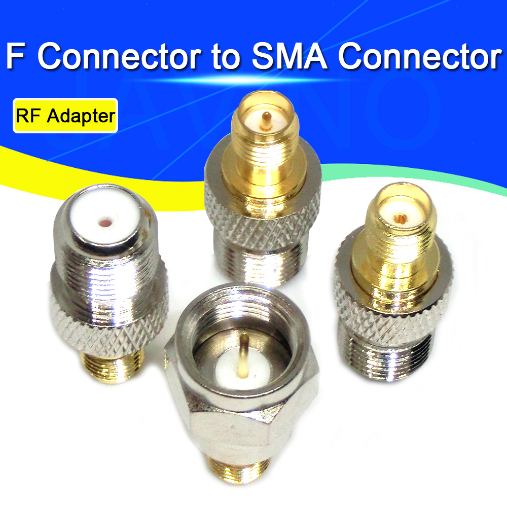 2–20 Stück HF-Koax-Coax-Adapter, F-Typ-Buchse auf SMA-Stecker, gerader F-Stecker auf SMA-Stecker, Javino