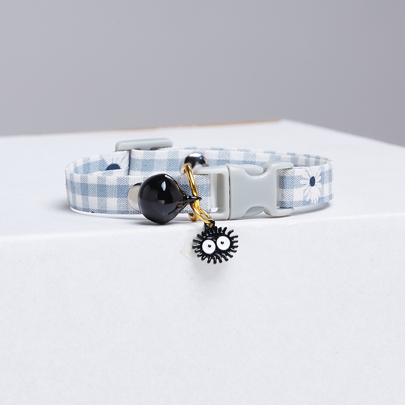 Obroża Candy Avocado Pendant Cat Plaid Cat Collars Bell Cartoon Necklace Regulowana obroża dla kota Mały pies Pet Cat Akcesoria