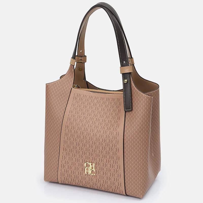 CH-Bolso de mano con diseño estampado de letras para mujer, bolso de mano ligero de gama alta, marca Vintage de lujo, gran capacidad, nuevo