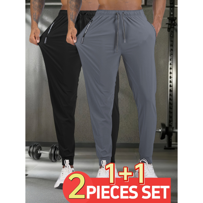 Broek Dun Sneldrogend Plat Heren Zomer Nylon IJszijde Lange voeten Stretch Ademend Grote maat Casual wijde kleding Grote maat
