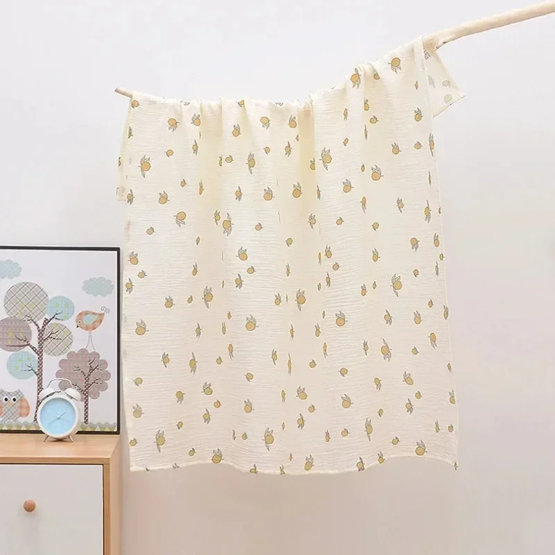 DGUKYM-Toalla de baño para bebé Ins, gasa de 2 capas de algodón para recién nacido, bolsa de ducha fina absorbente de verano, paquete individual, manta para niños