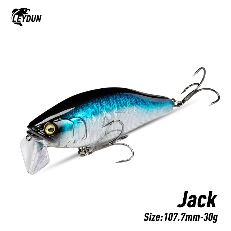 I-JACK Minnow przynęty 107.7mm 30g pływające pływanie wysokiej jakości twarde przynęty system hałasu woblery na szczupaka basowego