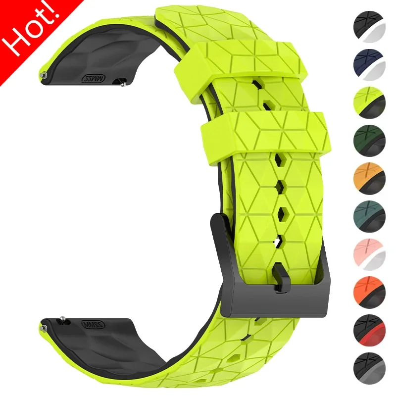 20mm 22mm Silicone Strap for Samsung Galaxy Watch 7/6/5/4 44/40mm 6 4Classic 5Pro Band Bracelet for Huawei Watch GT6 5Pro 4 46mm
