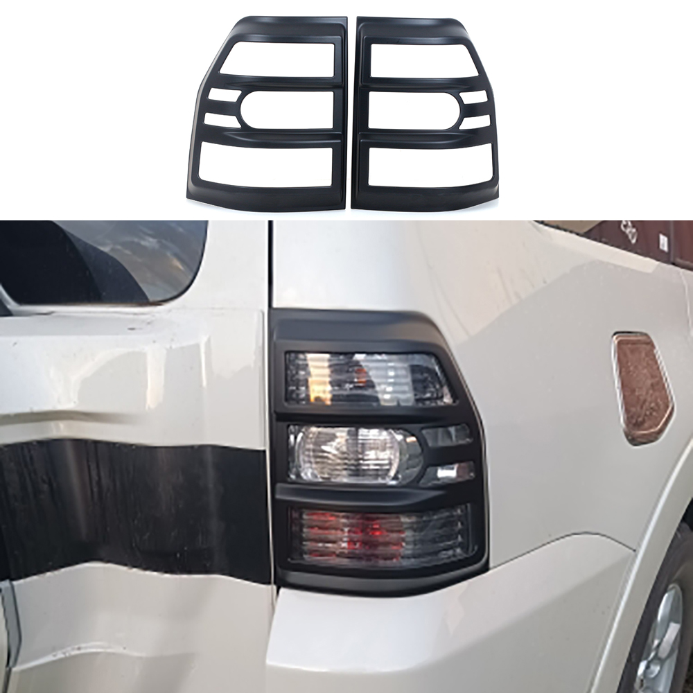 Couvercle de feu arrière ABS pour voiture, cadre de feu arrière noir, couvercle de feu arrière, adapté pour Mitsubishi Pajero V87, V93, V95, V97, 2007-2022, 256