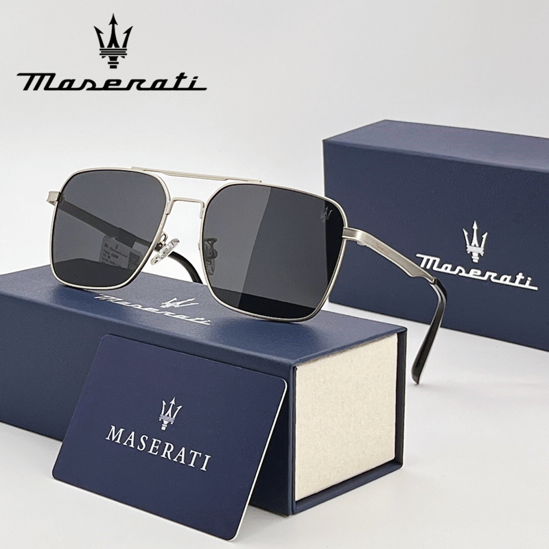 MASERATI Auto High-End-Brille für Maserati Ghibli Quattroporte Gran Cabrio Levante Grecale GranTurismo UV400 Fahrer-Sonnenbrille 48