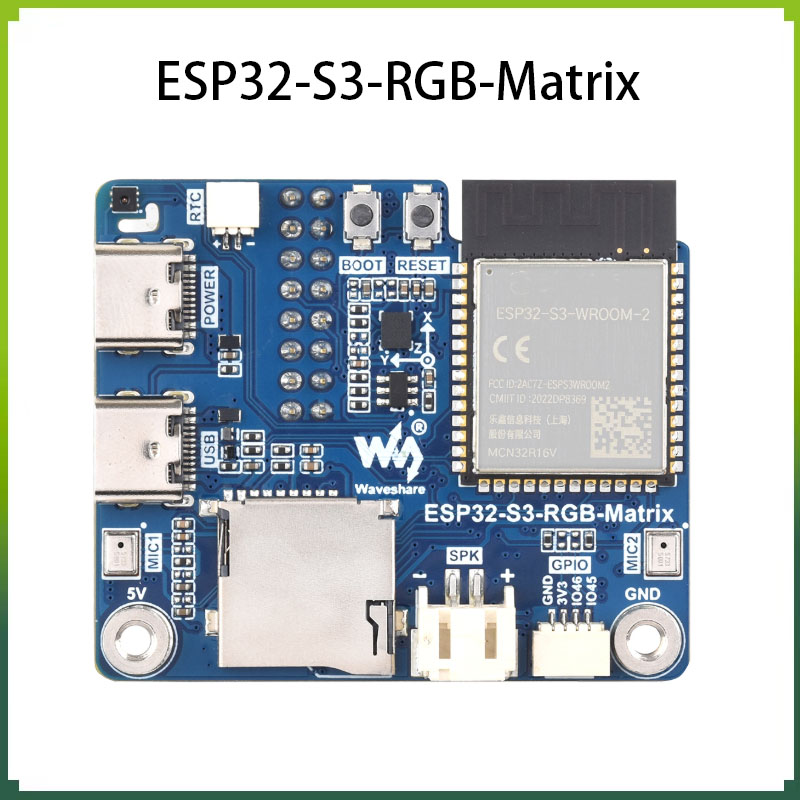 ESP32-S3 RGB Matrix Driver Board With ESP32-S3-N32R16 Module Support LED display screens for HUB75 RGB Matrix