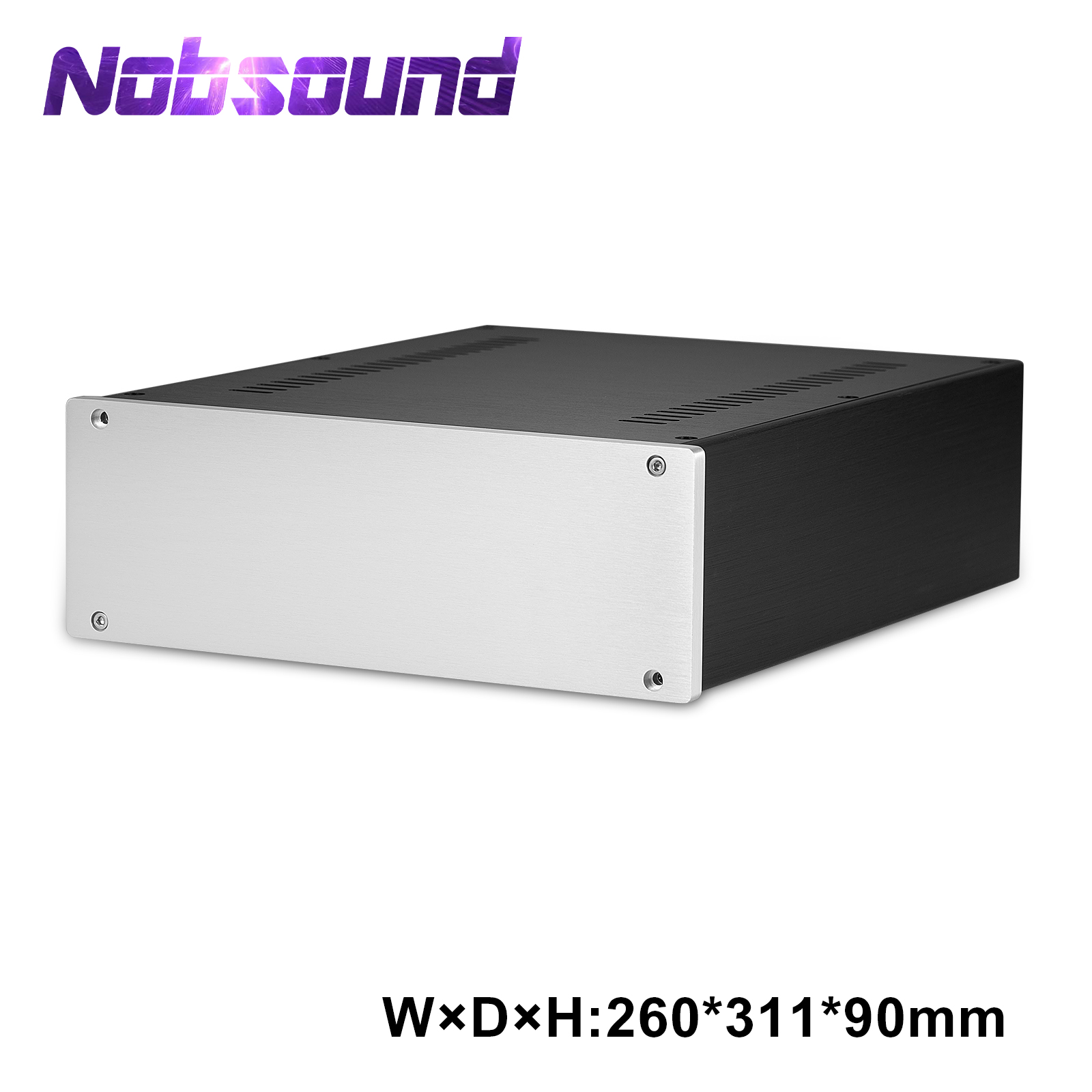 Nobsound HiFi Aluminum Cabinet DIY Case Enclosure Amplifier Chassis Amplifier Case