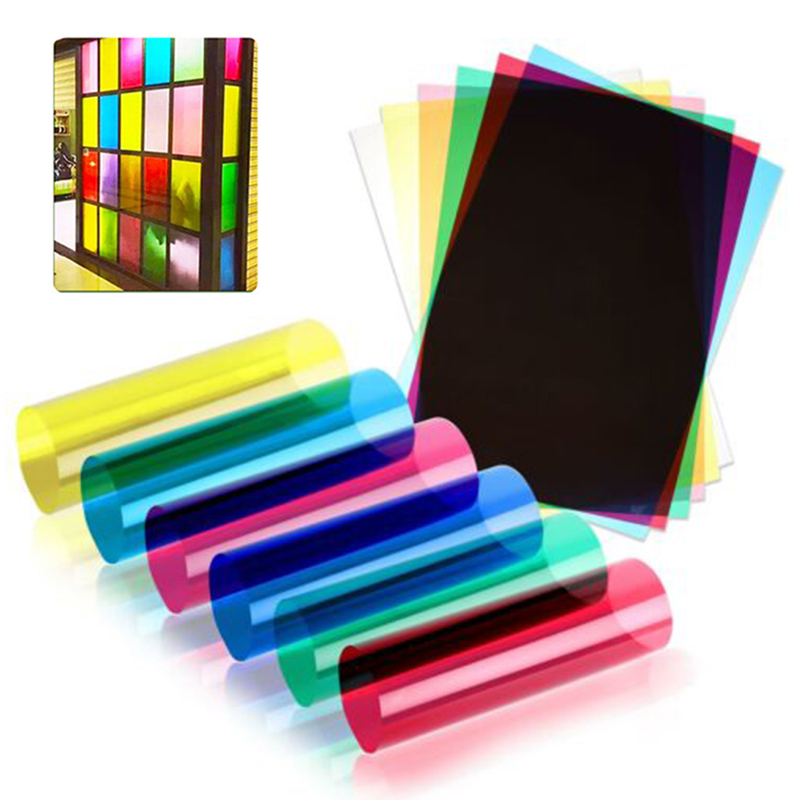 Feuille de PVC transparente A4, filtre de lumière, feuille dure translucide, feuille polyvalente, Film Transparent en acétate de couleur, épaisseur 0.3mm