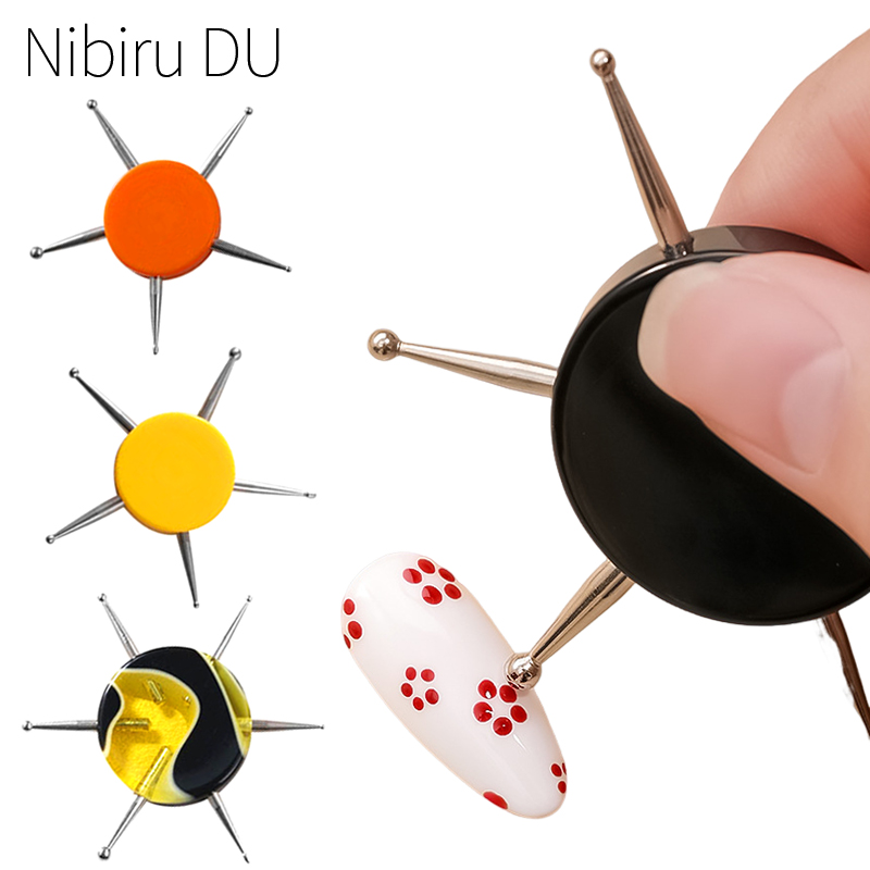 5/6 Hoofd Nail Art Puntjes Gereedschap Disc Nail Design Strass Puntjespen Nail Punt Boor Tekening Pennen DIY Manicure Accessoires