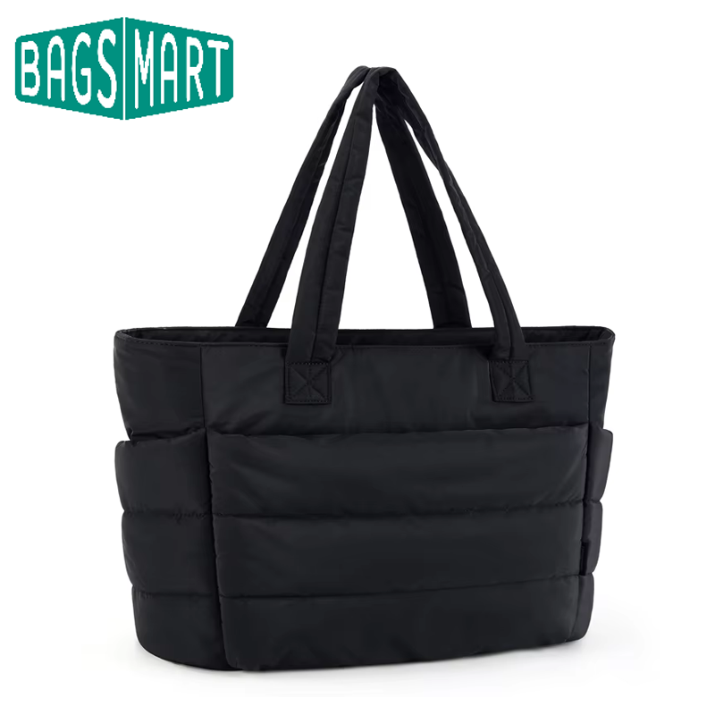 BAGSMART большая сумка с пышной подкладкой, женские сумки для отдыха и поездок на работу, большая вместительная сумка для мамы, органайзер для хранения