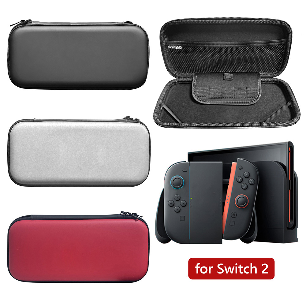 Slim Travel Case for Switch 2 Accessories, Waterproof EVA Hard Shell Protective Carrying Storage Hand Bag NS 2