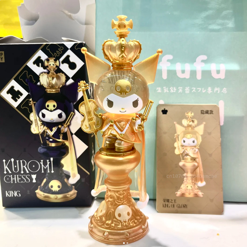 Оригинальные аниме-фигурки Sanrio, слепая коробка, серия Kuromi, шахматная кукла Kuromi, загадочная коробка, украшение для комнаты, подарок на день Святого Валентина для девочек, игрушка