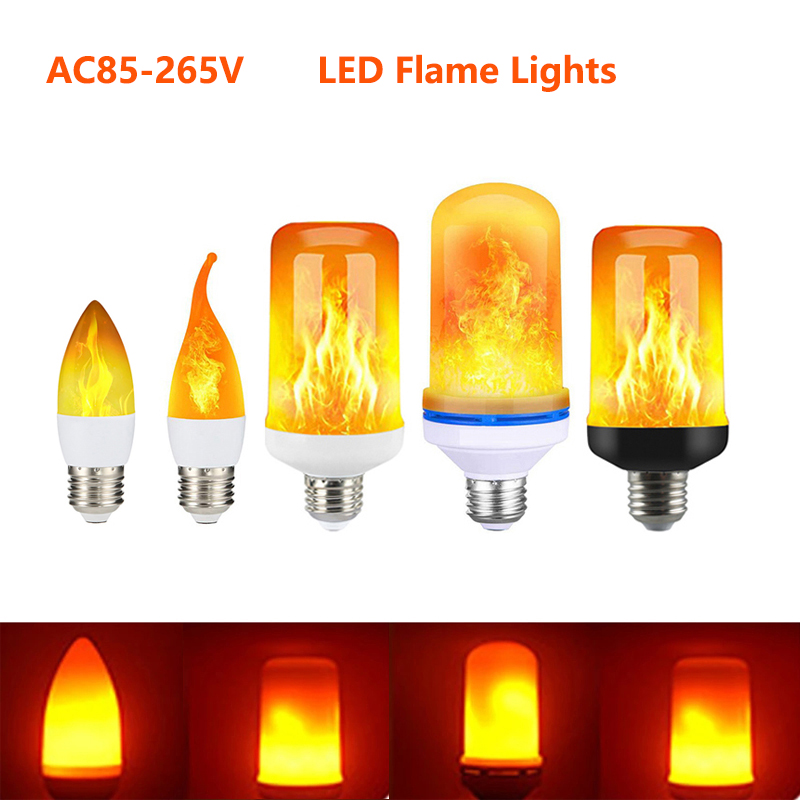 E14 E27 LED 炎ランプ B22 トウモロコシ電球クリエイティブちらつき効果電球 AC85-265V LED エミュレーションダイナミック炎ライト家の装飾用