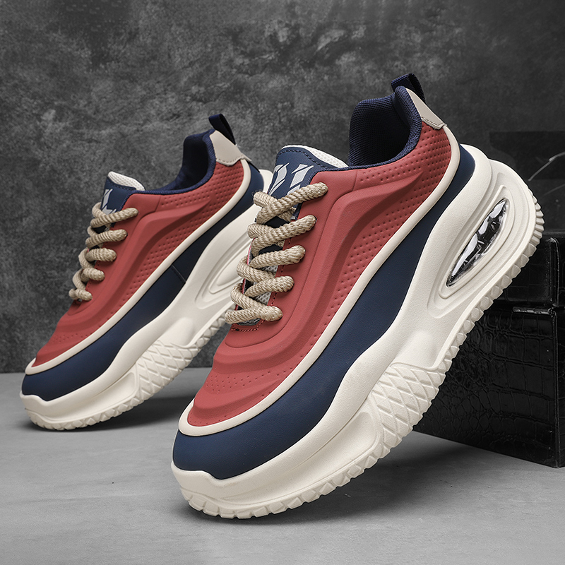 Casual sportschoenen voor heren, modieuze skateboardschoenen met dikke zolen, trendy en comfortabele herenschoenen geschikt voor buiten