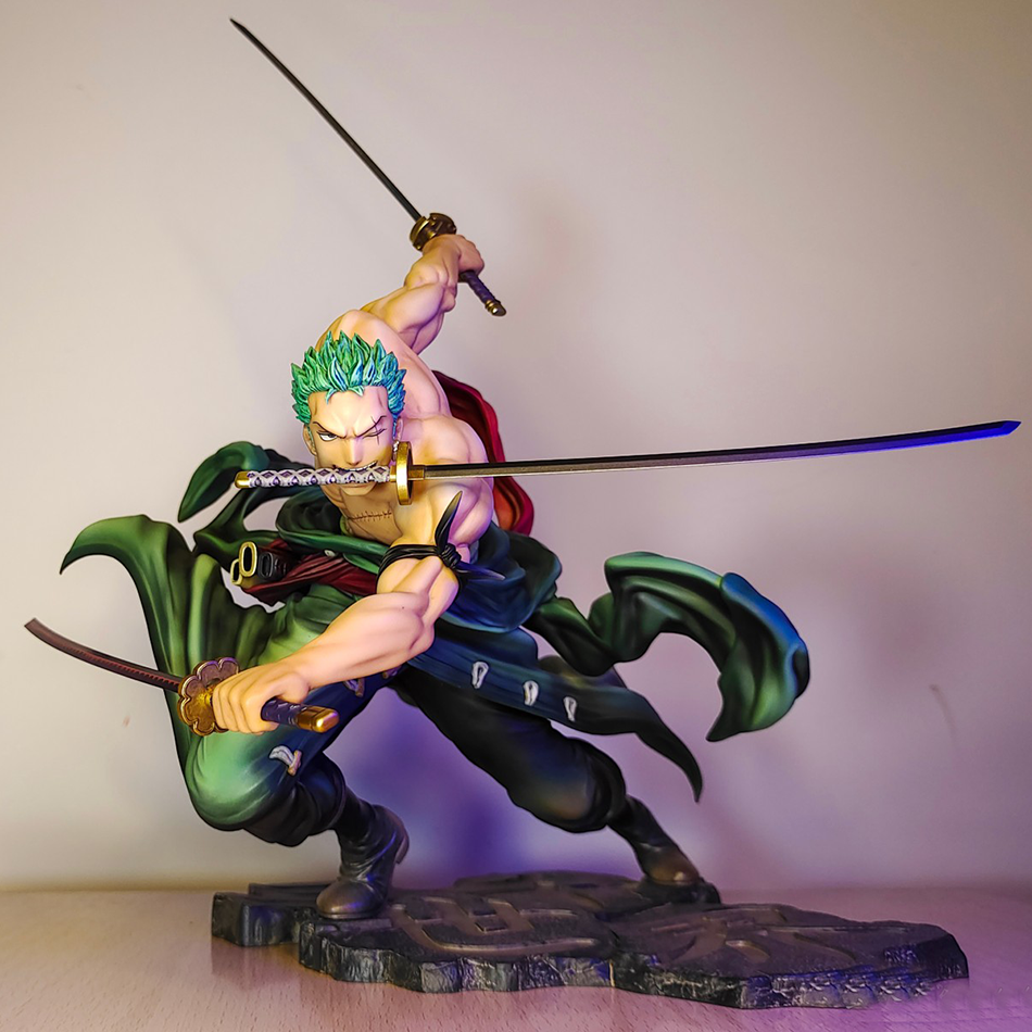 Neue 20cm One Piece Anime Figur GK Roronoa Zoro PVC Actionfigur Sammlermodell Puppe Spielzeug Geschenk Dekoration